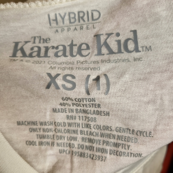 Hybrid Apparel Karate Kid Women's Top Size (1) XS​ - Picture 3 of 6